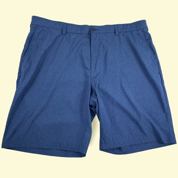 Grand Slam Performance Lightweight Chino Golf Prep Frat Shorts Blue Men 42 - Picture 1 of 7